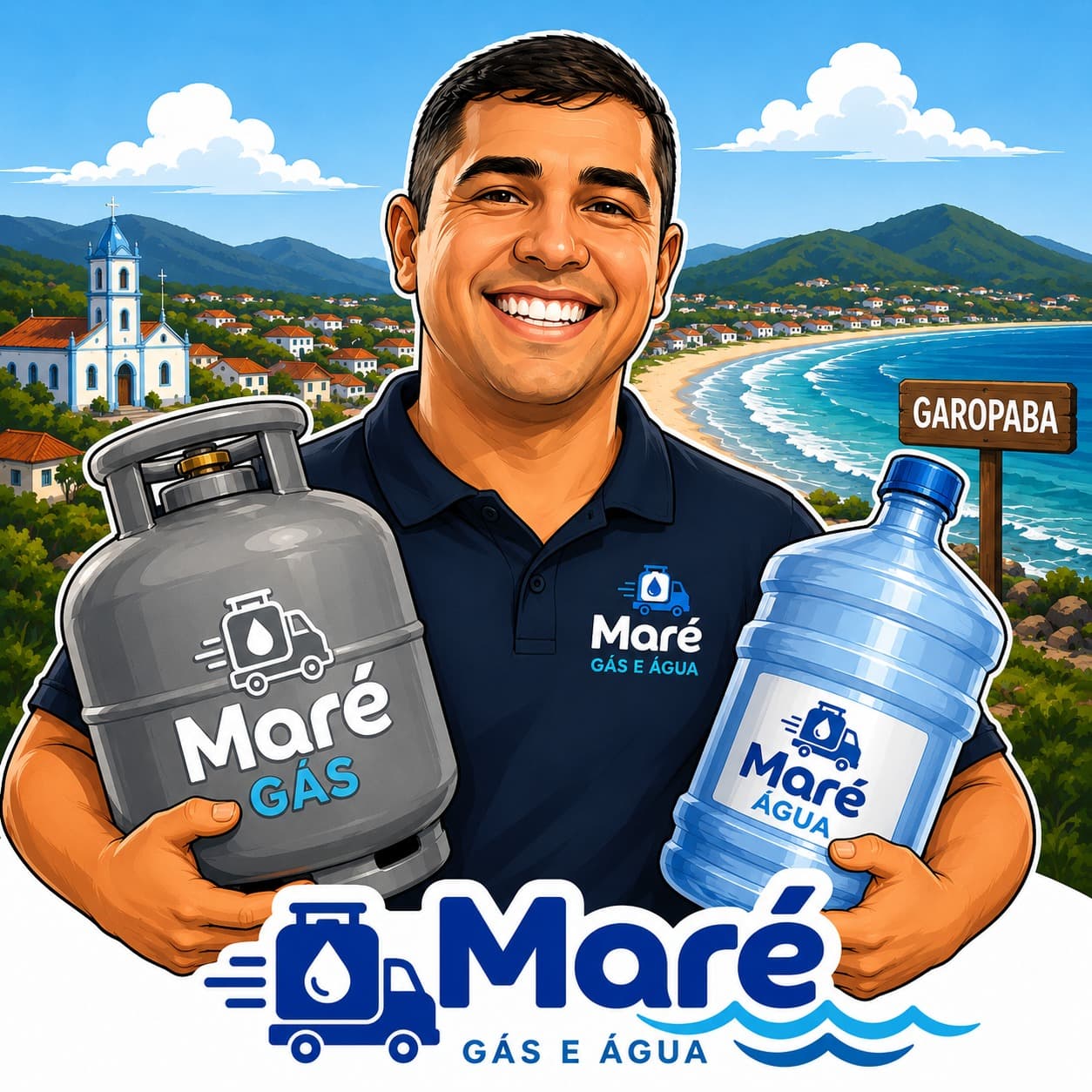 Tele entrega de gás e água em Garopaba pela Maré Gás e Água